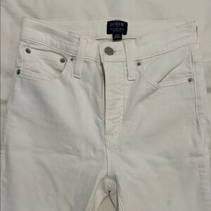 J. Crew high rise White Jeans